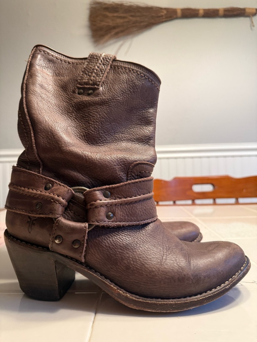 Frye 🌼 Harness Heeled Boot